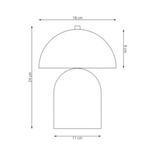 Lámpara de mesa Konvi negro (2 luces)