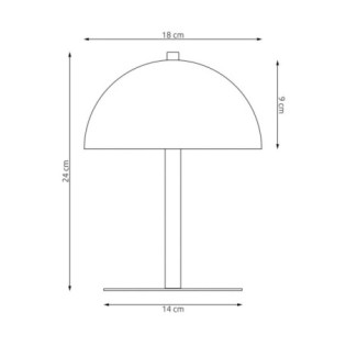 Lámpara de mesa Pryla negro (2 luces)