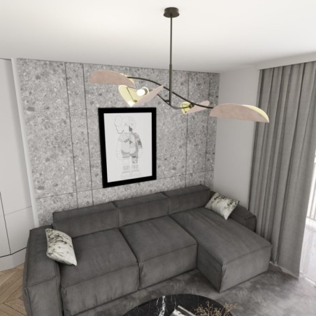 Lámpara de techo Norgi Gris (4 luces)