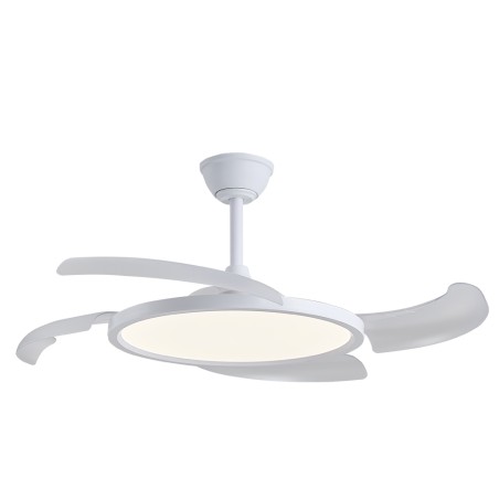 Ventilador LED con aspas retráctiles Key CCT Dim (43W)