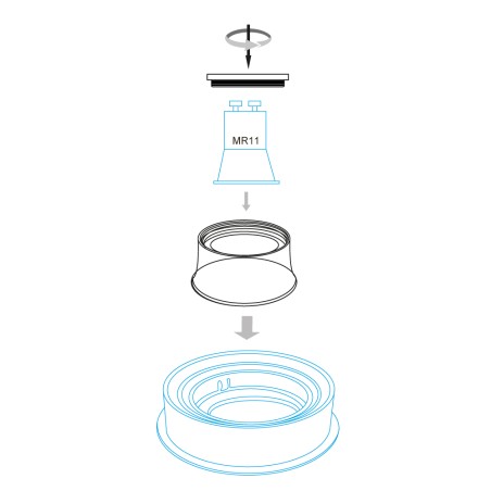 CAJA 20 UDS ARO CONFORT GU11