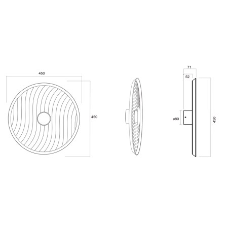 Aplique de pared LED Acustic I (5W)