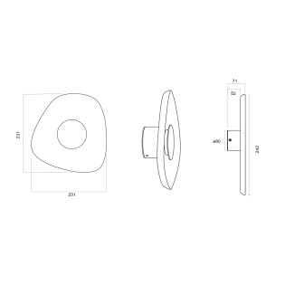 Aplique de pared LED Acustic II (5W)