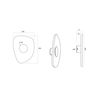 Aplique de pared LED Acustic III (5W)