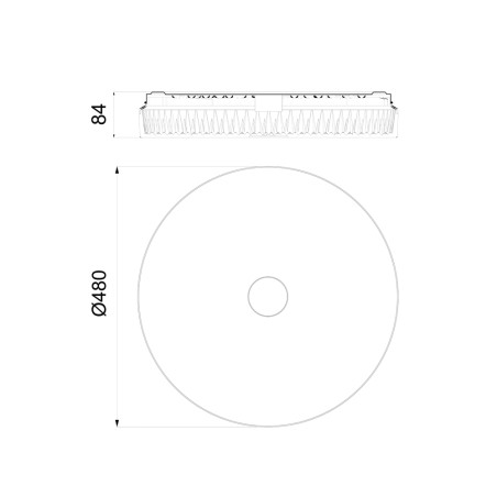 Plafón de techo LED Frozen (45W)