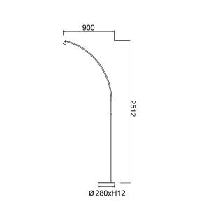 Lámpara de pie LED Africa (8W)