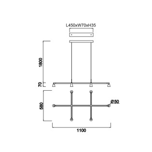 Lámpara de techo LED Africa...