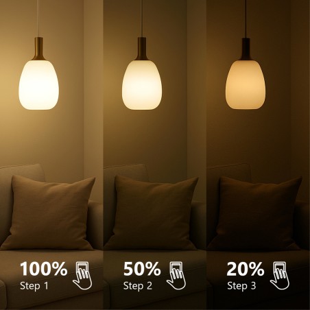 Bombilla LED E27 A60 2700K Step-dim (4,9W)