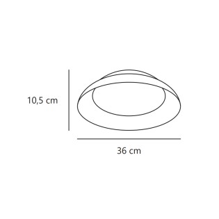 Plafón de techo LED Nivora 36 (10W)