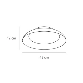 Plafón de techo LED Nivora 45 (10W)