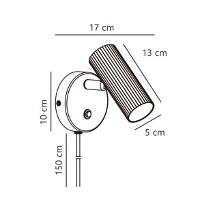 Aplique de pared Vico