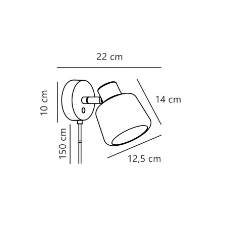 Aplique de pared Louella