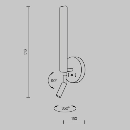Aplique de pared LED Combo (11W)