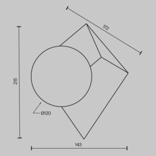 Aplique de pared Cubeo