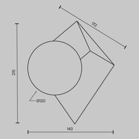 Aplique de pared Cubeo
