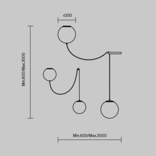 Lámpara colgante LED Twins (20W)