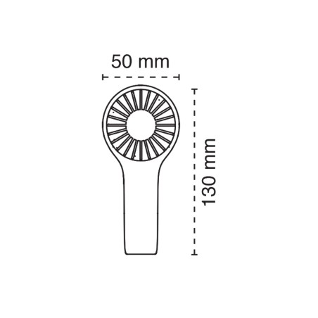 Ventilador de mano Bris Rosa 3 Vel.