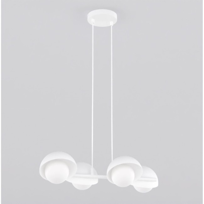 Lámpara colgante Nordessa blanco (4 luces)
