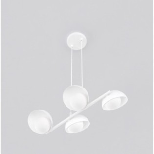 Lámpara colgante Nordessa blanco (4 luces)