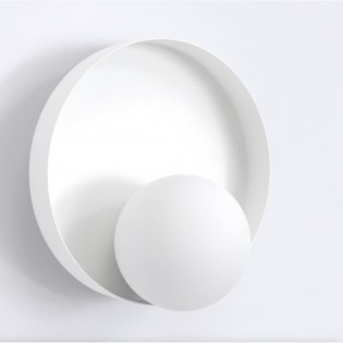 Aplique de pared Halvia blanco