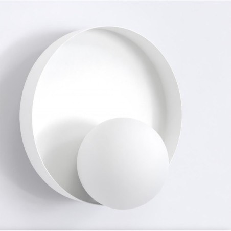 Aplique de pared Halvia blanco