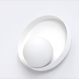 Aplique de pared Halvia blanco