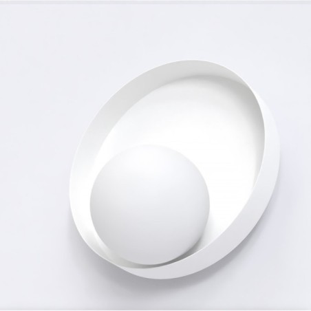 Aplique de pared Halvia blanco