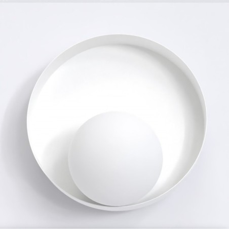 Aplique de pared Halvia blanco