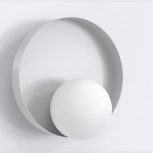 Aplique de pared Halvia gris