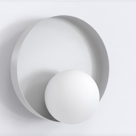 Aplique de pared Halvia gris