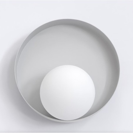 Aplique de pared Halvia gris