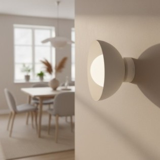 Aplique de pared Lumora blanco