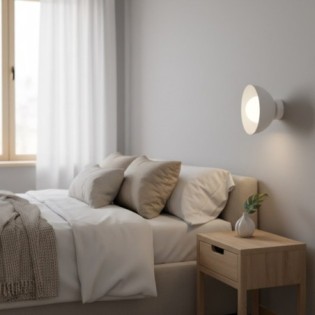 Aplique de pared Lumora blanco