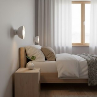 Aplique de pared Lumora gris