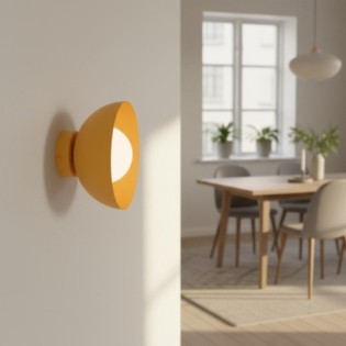 Aplique de pared Lumora naranja