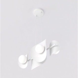 Lámpara colgante Lithora blanco (4 luces)
