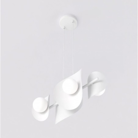 Lámpara colgante Lithora blanco (4 luces)