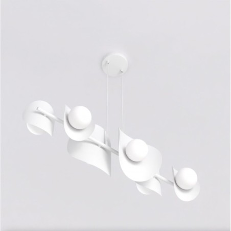 Lámpara colgante Lithora blanco (6 luces)
