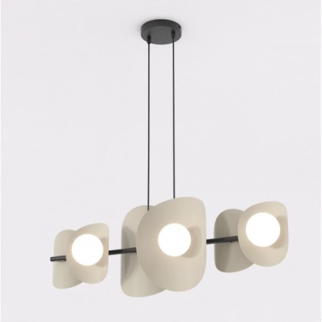 Lámpara colgante Lithora moka (6 luces)