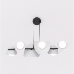 Lámpara colgante Lithora gris (6 luces)