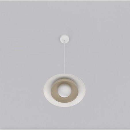 Lámpara colgante Arka blanco+moka