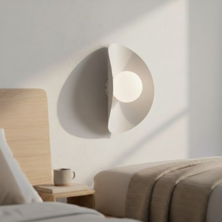 Aplique de pared Onivia XL blanco