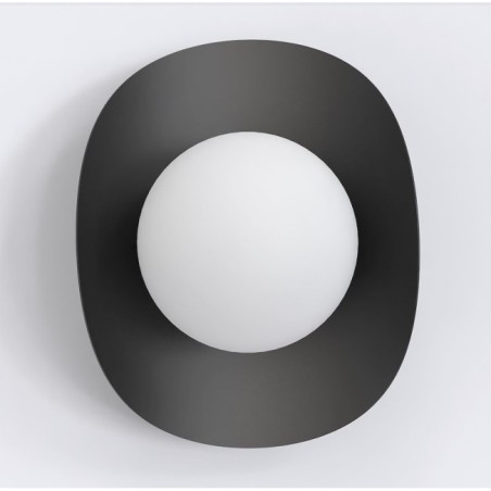 Aplique de pared Onivia M negro