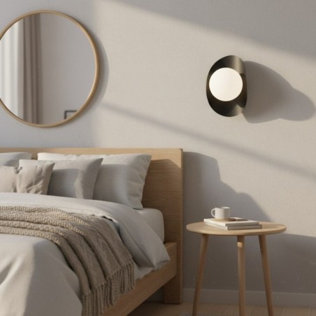 Aplique de pared Onivia M negro