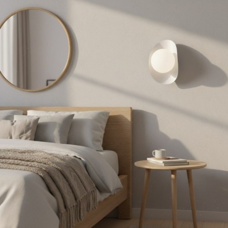 Aplique de pared Onivia M blanco