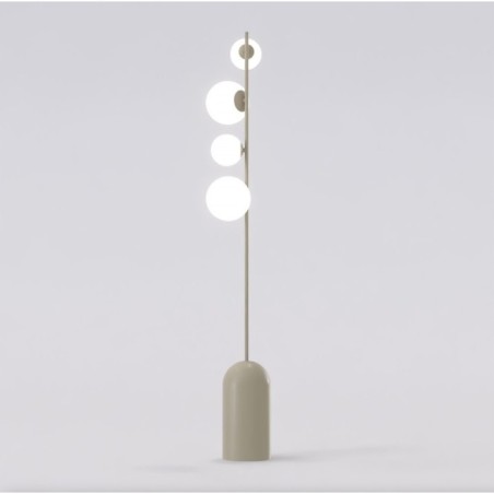 Lámpara de pie Tandem moka (4 luces)