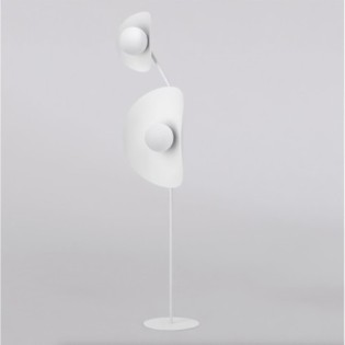 Lámpara de pie Lysia blanco (2 luces)