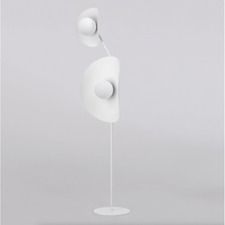 Lámpara de pie Lysia blanco (2 luces)