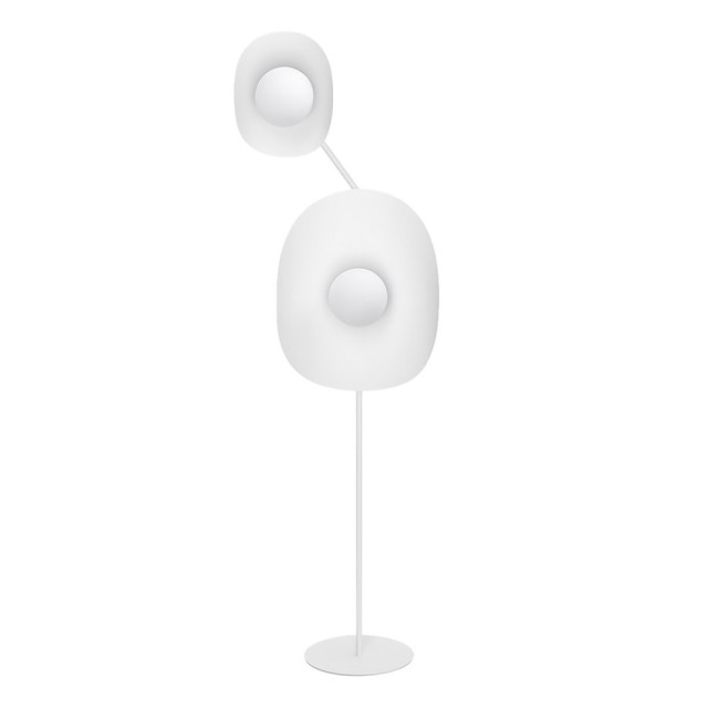 Lámpara de pie Lysia blanco (2 luces)