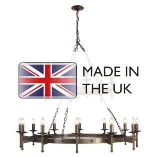 Lámpara de araña Cromwell (18 luces)